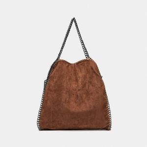Sac à bandoulière pour femme, sac fourre-tout pliable en daim, sac à main, directement de l'usine - Product Image 4
