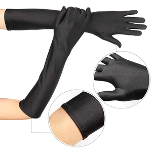 Bộ Phụ Kiện Thập Niên 1920 Màu Đen Trang Phục Flapper Gatsby Tuyệt Vời Cho Nữ Băng Đô Găng Tay Vòng Cổ Giá Đỡ Thuốc Lá - Product Image 6