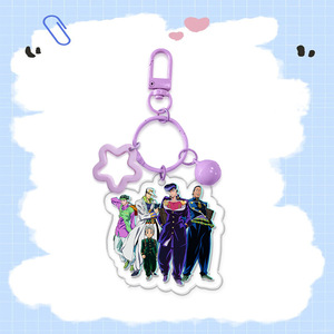 ของขวัญเล็กๆสองมิติรูปกระดิ่งอะนิเมะรูปห้าเหลี่ยมอะคริลิคเป็นมิตรกับสิ่งแวดล้อมของขวัญเล็กๆ DIY พวงกุญแจกระเป๋าเสน่ห์ - Product Image 6