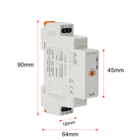 Relay Waktu Elektromagnetik Miniatur Tertutup AC/DC 24-240V 50/60HZ Kontrol Timer On-Delay Off-Delay Daya Rendah Perak