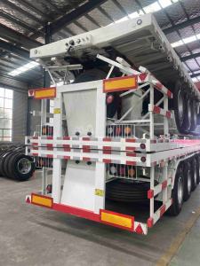 Remorques semi-<span class=keywords><strong>remorque</strong></span> à plateau CIMC de seconde main 20ft 0ft 50ft 0 pieds <span class=keywords><strong>2</strong></span> 3 5 <span class=keywords><strong>essieux</strong></span> utilisés pour l'expédition de remorques à plat de haute qualité - Product Image 2