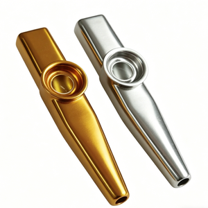 Metal Kazoo bebé niños Mini clásico percusión instrumentos musicales juguete Kazoos profesional aluminio Kazoo para niños y adultos - Product Image 5