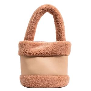 Popular Winter Fashion Soft Fluffy Trendy Luxury Women's Bucket Shoulder <b>Handbags</b> Purses - Product Image 5