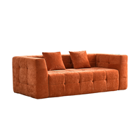 Canapé sectionnel modulaire en tissu moderne européen Matériau de remplissage en éponge durable pour la maison Salon Hôtels