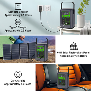 45W LiFePO4 Portable <b>Solar</b> <b>Generator</b> With <b>Solar</b> for Camping Outdoor Power Supply - Product Image 6