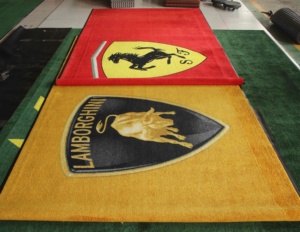 Tapis de sol personnalisé, impression colorée, moderne, intérieur/extérieur, surface en nylon, dos en caoutchouc, pour clubs exclusifs et entrées d'hôtels - Product Image 5