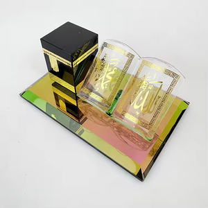 Livre en cristal personnalisé, imprimé en or, Allah Mohammed <span class=keywords><strong>Coran</strong></span> avec Kaaba, cadeau islamique, ornement de bureau - Product Image 6