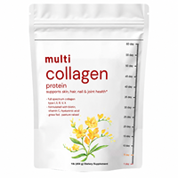 Collagène Multi-Spectre en Gros avec Vitamine C et Acide Hyaluronique pour Soutenir la Santé de la Peau – Poudre de Peptides pour Adultes OEM/ODM