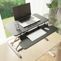 Convertisseur de bureau électrique moderne AUKI à hauteur réglable 800 mm, rehausseur assis-debout pour bureau, maison, chambre, poste de travail ergonomique