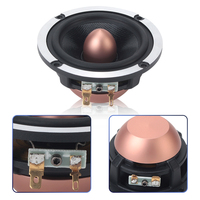 Haut-parleur de milieu de gamme Premium 3,5 pouces avec connecteur en cuivre, son naturel pour kit de modification audio de montant A de SUV de luxe