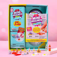 Set Kulkas Mini Plastik ZURU Mainan Peran Bermain Kulkas Mikro Mainan Bola Makanan Meledak Trendy Blind Box Dua Bola Anti Stres