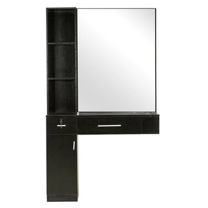 <span class=keywords><strong>Fournisseur</strong></span> d'usine Table de coiffeur avec miroir Table de salon de beauté avec miroir Design moderne Table de <span class=keywords><strong>coiffure</strong></span> noire avec miroir - Product Image 5