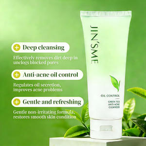 Nettoyant moussant anti-acné OEM avec extrait de thé vert éclaircissant et hydratant, adapté à la plupart des types de peau - Product Image 4