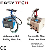 Machine à riveter Easytech à commande facile, outil pneumatique portatif pour rivets à pression, sacs en cuir, jeans, fixation de tissus