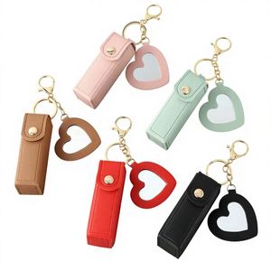 Hot Sale Large Capacity PU Cosmetic Bags Travel Mirror Waterproof <b>Lipstick</b> Bag Fashion Style Portable Mini <b>Lipstick</b> Case Cover - Product Image 1