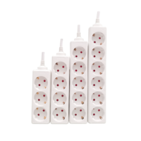 Multiprise 3 voies standard allemand UE, câble entièrement en cuivre, prise d'extension 16A, garantie 3 ans, couleur personnalisable, IP20