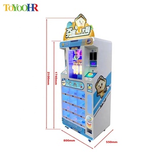 Póker controlable de probabilidad que funciona con monedas gana 2 Clip Prize Machine Abrazadera Snacks Máquina Expendedora de regalos - Product Image 5