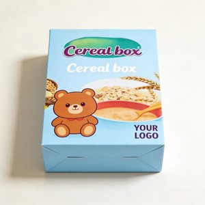 กล่องซีเรียลอาหารเช้าพิมพ์โลโก้ตามสั่ง กล่องบรรจุภัณฑ์อาหารซีเรียลแบบกระดาษแข็ง พิมพ์ดิจิทัล กล่องบรรจุภัณฑ์ผลิตภัณฑ์ข้าวโอ๊ตและโจ๊กแบบ<span class=keywords><strong>เปล่า</strong></span> - Product Image 2