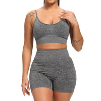 YWKL-9091 nouvelles femmes sport Yoga ensemble ab sable jarretelle Shorts sans couture hanche ascenseur Fitness Yoga loisirs personnaliser logo Fitness costume