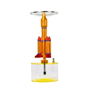 Original Acrylic rocket hookah Shisha Nargile Large Size Unique Box Pencil Thong Machine Best Charcoal Coconut Antique Hookah