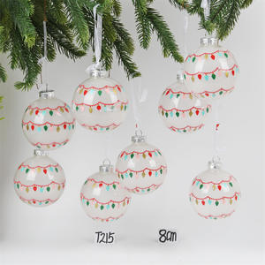 Adornos navideños hechos a mano OEM, decoración colgante, adornos <span class=keywords><strong>de</strong></span> esfera <span class=keywords><strong>de</strong></span> <span class=keywords><strong>vidrio</strong></span> <span class=keywords><strong>de</strong></span> colores soplados, Bola <span class=keywords><strong>de</strong></span> Navidad - Product Image 5