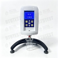 BTU NDJ-8S Digital Rotary Viscometer 2M CP Lab Rheometer IP65 Protection LCD Display Stepper Motor Timing Function Liquid