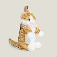 Jouets en peluche personnalisés de haute qualité avec logo brodé, rembourrage en coton PP super doux, sac à dos en peluche écologique