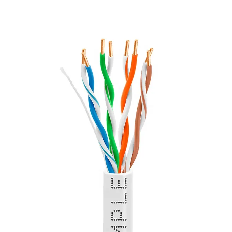 Ethernet de Cable a granel gato 5e 24awg 1000ft UTP Cat5e Cable Lan con servicio de OEM