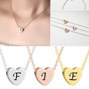 Collar con Colgante en Forma de Corazón de Acero Inoxidable Chapado en Oro de 18k, Joyería de Diseño Encantador para Regalos - Product Image 6