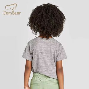 T-shirt <span class=keywords><strong>per</strong></span> bambini in cotone biologico, modello Henley, a maniche corte, <span class=keywords><strong>per</strong></span> bambini e ragazzi. - Product Image 5