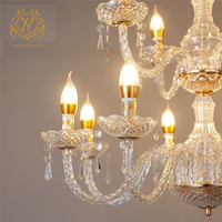 Perlengkapan Pernikahan Lampu Kristal Akrilik Paviliun Upacara Gaya Eropa Lampu Hias Kristal Model Lampu Dekoratif Aula Pernikahan