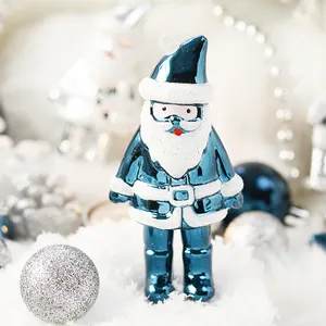 2023 Nieuwkomers Groothandel Kerstaccessoires Blauwe Plastic Ornamenten Op Maat Kerstballen Voor Boomdecoraties