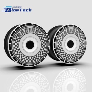 Tapacubos FlowTech Personalizados con Impresión UV en ABS para Tesla Model 3 y Model Y de 18-20 Pulgadas – Protección Completa del Aro, Resistentes a Arañazos, Fácil Instalación - Product Image 1