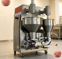 Machine à boulettes de viande commerciale à triple moule entièrement automatique pour boulettes de bœuf