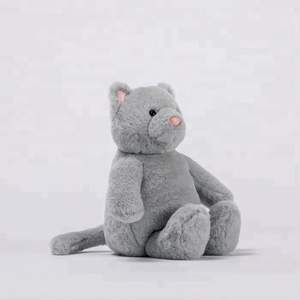 ของเล่นรูปสัตว์ยัดไส้ผ้าทำจากผ้าฝ้ายสีเทาของเล่นสำหรับแมวยัดไส้ได้ทั้งชายและหญิง - Product Image 2