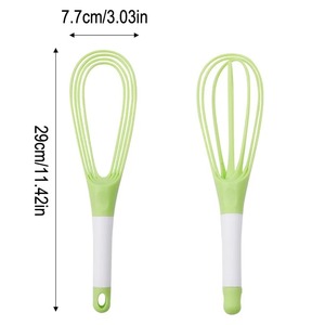 Batidora de Huevos Rotatoria Compacta y Ergonómica con Varillas para Espumar, Ideal para Mezclar Masa de Pastel y Crema, Utensilios de Cocina - Product Image 6