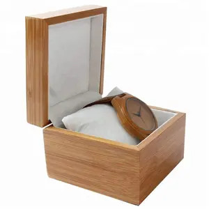 10 slot bamboo gift box packaging glass acrylic display box watch wood