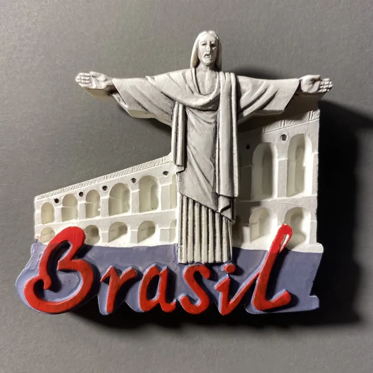 Benutzer definierte Brasilien kreative gemalte Statue Souvenir Tourismus Rio de Janeiro Kühlschrank Magnet