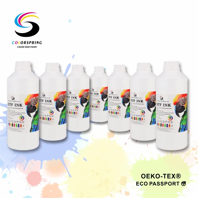 एल1800 डीटीएफ रोल वॉटर आधारित स्याही मैक्स सफेद डीटीएफ स्याही के लिए डीटीएफ स्याही 6 रंग
