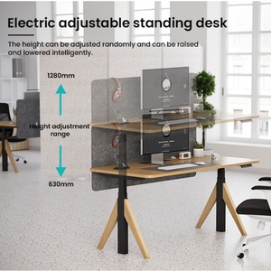 Modular Office Furniture Adjustable Manager <b>Table</b> with Sit-Stand Feature Computer <b>Desk</b> for Office Building Use - Product Image 2