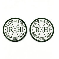 Écussons tissés gaufrés écologiques personnalisés pour marque de brasserie avec logo vintage, écussons thermocollants en gros