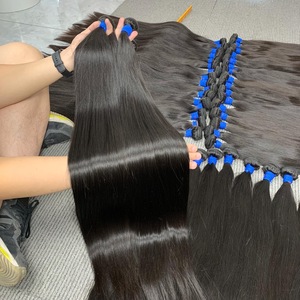 Lots de Cheveux Humains Brésiliens Vierges DKL, Cuticules Alignées, Non Traités, Grade Remy, 10'-40'', Double Trame Faite à la Machine, Vente en Gros - Product Image 2