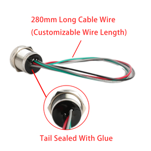 22mm IP68 Underwater Momentary <strong>Push</strong> <strong>Button</strong> <strong>Switch</strong> Red and Green Bi-color Ring LED Touch <strong>Switch</strong> <strong>Sensitive</strong> <strong>Pressure</strong> Head <strong>Switch</strong> - Product Image 4