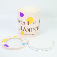 Boîte à gâteau ronde de qualité alimentaire, recyclable, transparente, pour emballage de gâteau mousse