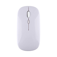 Mouse Optik Ergonomis Nirkabel Laptop iPad Tablet Warna-warni Baterai Isi Ulang Tanpa Lampu Latar 4 Tombol 1 Roller Stok Tersedia