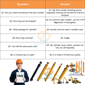 Bouwmachines Onderdelen Hydraulische Cilinder Graafmachine Dx225lc Giekcilinder 44000355a 44000356a 440-00355a 440-00356a - Product Image 4