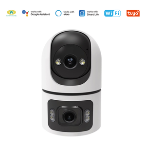 กล้องวงจรปิด Tuya WiFi 6 8MP ความละเอียดสูงสำหรับภายนอกอาคาร พร้อมระบบมองเห็นในเวลากลางคืนแบบสีเต็มรูปแบบ H.264/H.265 รองรับการส่งสัญญาณแบบคู่ และจัดเก็บข้อมูลบนคลาวด์ - Product Image 1