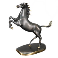 2023 moderne luxe Bronze cheval Art Statue petite Table en métal Sculpture pour la décoration de la maison pour le salon