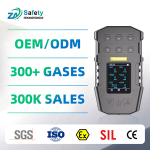 เครื่องตรวจจับก๊าซหลายชนิดแบบพกพา 4 ชนิด สำหรับก๊าซไวไฟ สารพิษ ก๊าซออกซิเจน O2 และก๊าซติดไฟในพื้นที่ปิด - Product Image 1