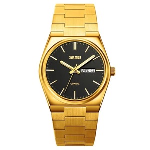 Montre à quartz minimaliste pour homme, best-seller, avec affichage double calendrier, bracelet en acier inoxydable, étanche 30 m, montre classique de ville - Product Image 6